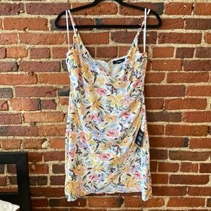 Lulus faux wrap “garden party” dress